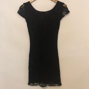 Black lace dress